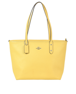 City Tote, Canvas, Yellow, Leather, F58846, DB, 3*